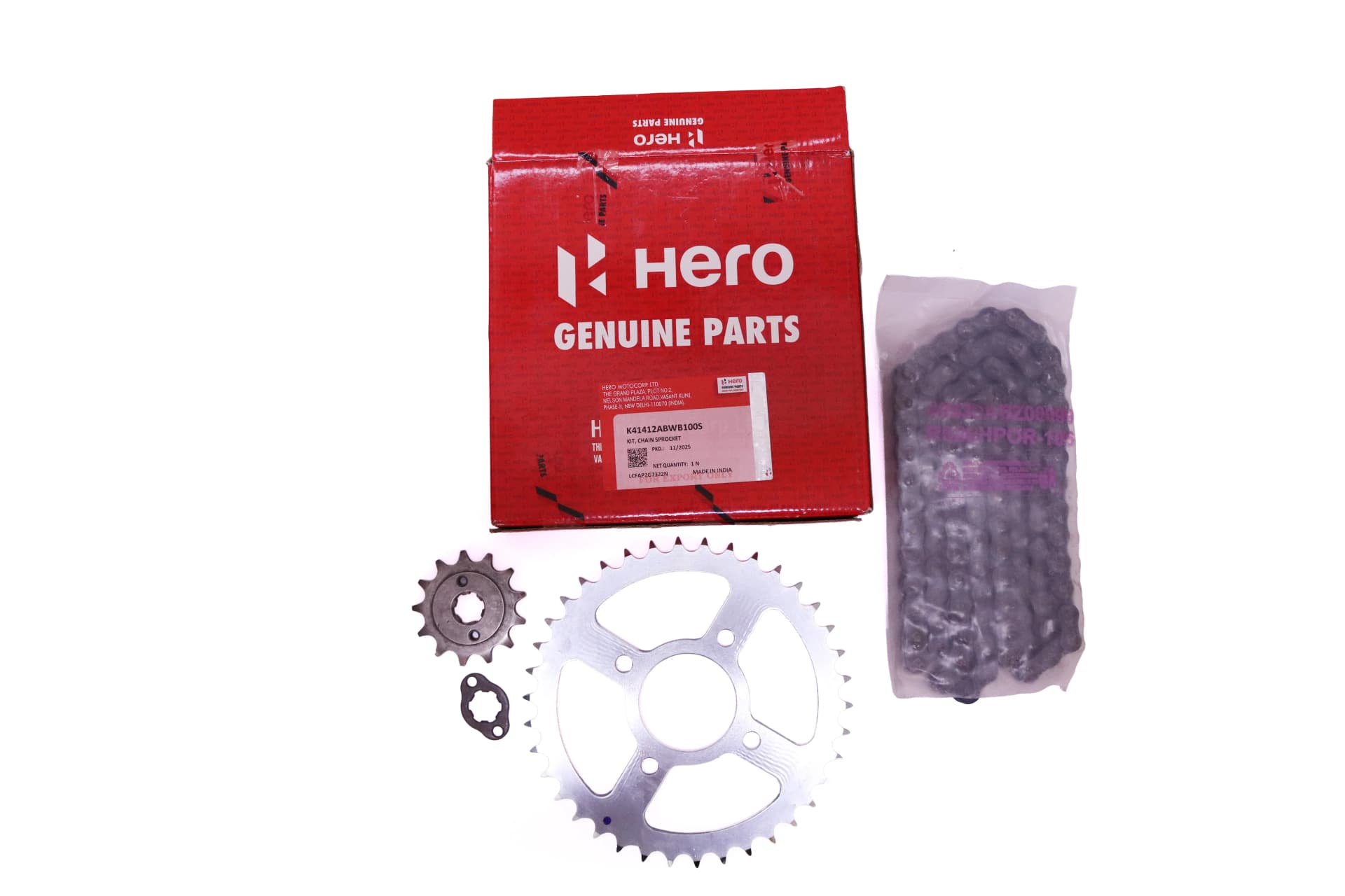 Kit de Arrastre Premium ABWB1 con Platina de Seguridad - Hero XPulse 200 2V (FI / Carburada)