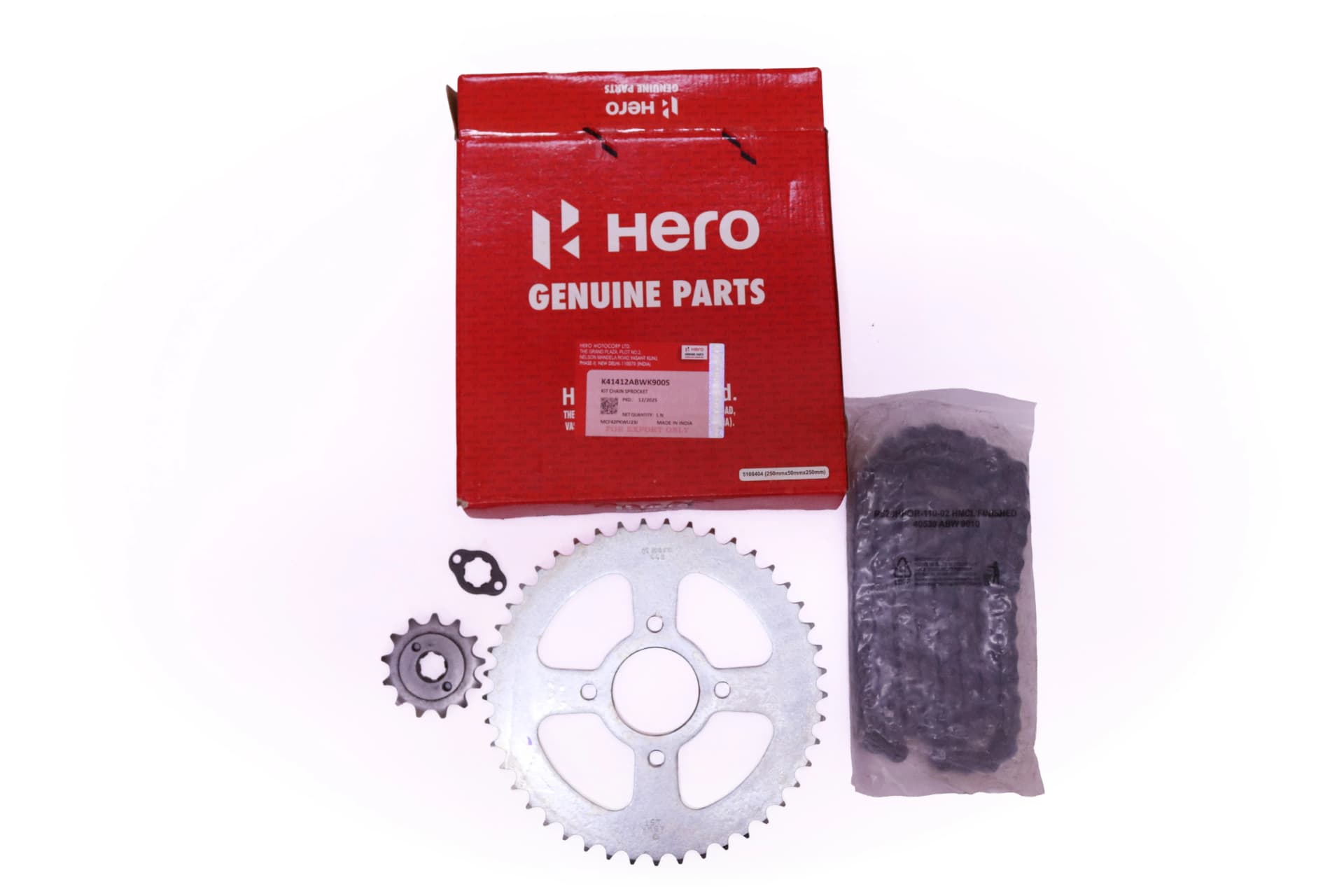 Kit de Arrastre Premium ABWJ900 con Platina de Seguridad - Hero Hunk 160R 4V